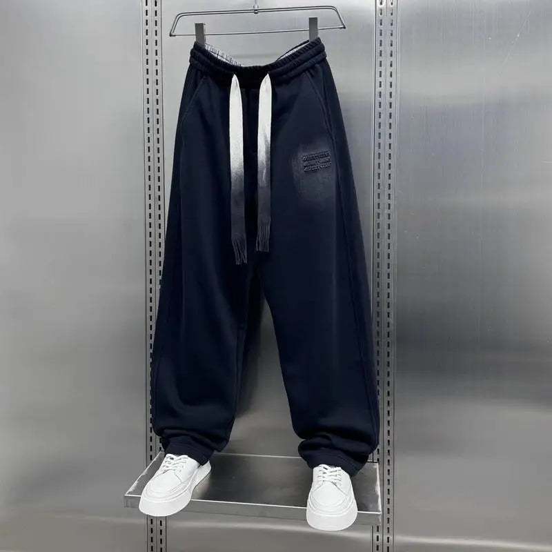 Vexaroa Men's Black Wide-Leg Casual Pants