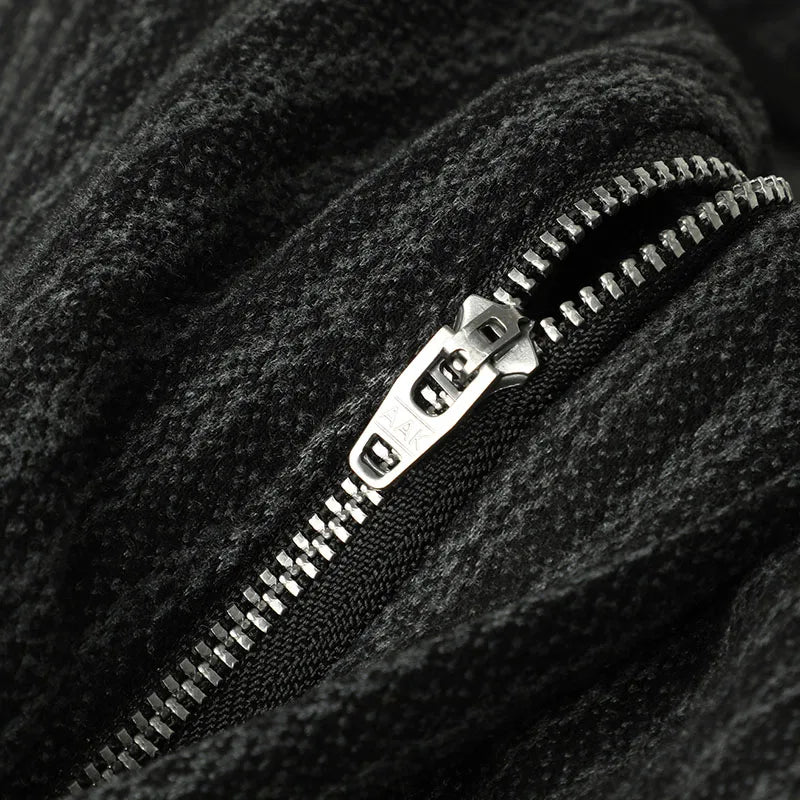 Men's Slim Straight Wool-Blend Trousers | Vexaroa