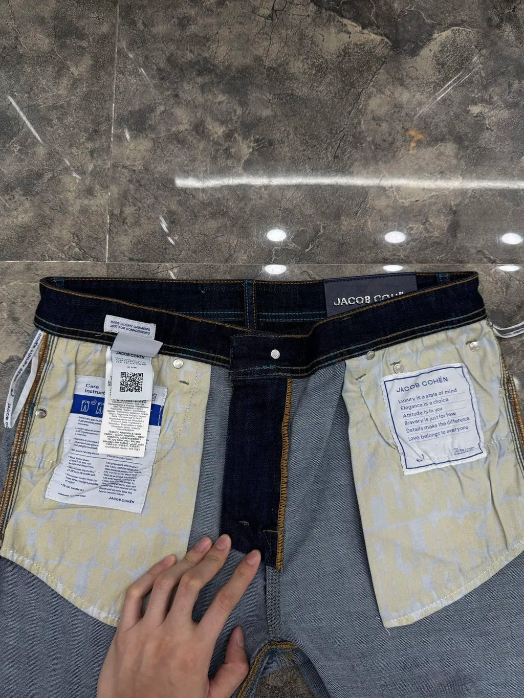 Men's Cotton Jeans, Embroidered Straight Leg, Sizes 29-40 | Vexaroa.