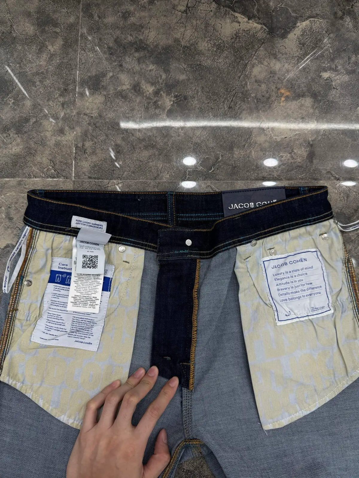 Men's Cotton Jeans, Embroidered Straight Leg, Sizes 29-40 | Vexaroa.