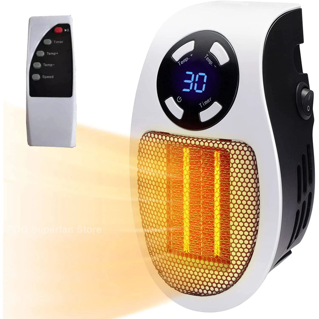Vexaroa 500W Portable Room Heater Remote Control Mini