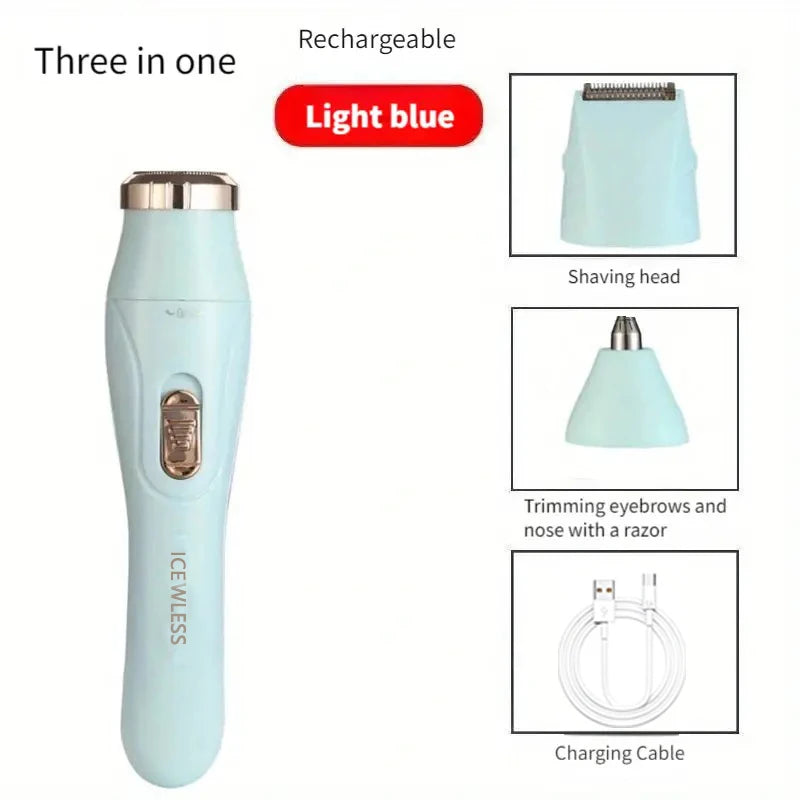 Vexaroa 3-in-1 USB Rechargeable Electric Hair Removal Set