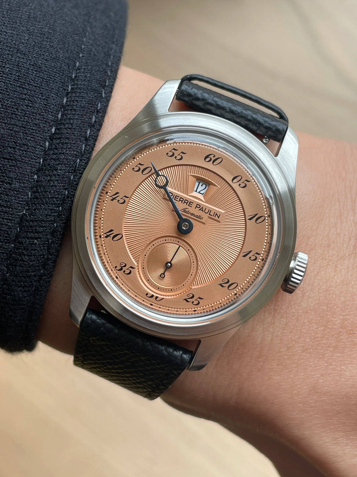 Vexaroa Jumping Hour Automatic Watch, 38mm Vintage Men's Date Dial