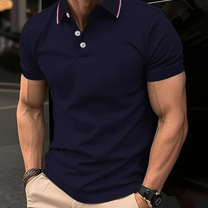 Vexaroa men's short sleeve casual polo shirt - product gallery image 4
