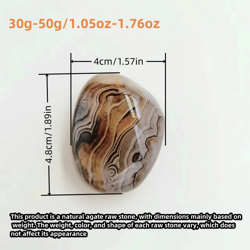 Big Silk Agate Raw Stone Handle Piece No Engraved Pebbles Raw Stone Grab Piece Play Piece DIY Jewelry Gemstones Stone Landscape