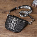 Crocodile Claw Leather Men's Chest Crossbody Bag | Vexaroa