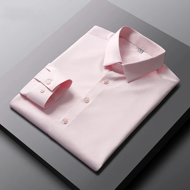 Vexaroa Men's Wrinkle-Resistant Business Shirt
