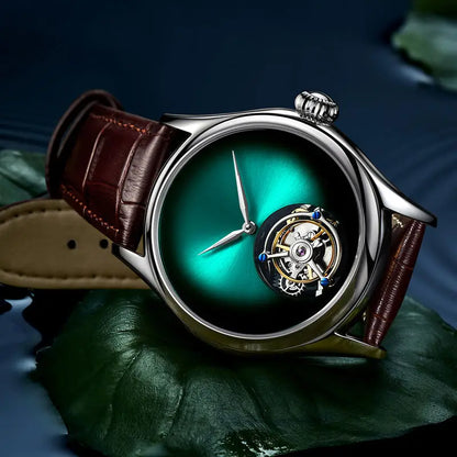 AESOP Top Brand Luxus-Uhr 100% authentisches Tourbillon Herrenuhrwerk mechanisch Saphirglas Skelettuhren für Herren
