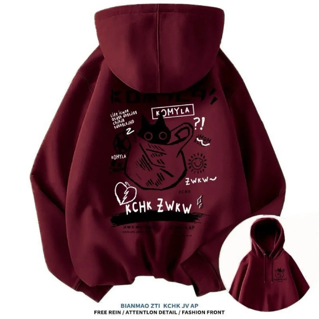 Vexaroa Black Cat Graphic Hoodie product image 20 | Vexaroa