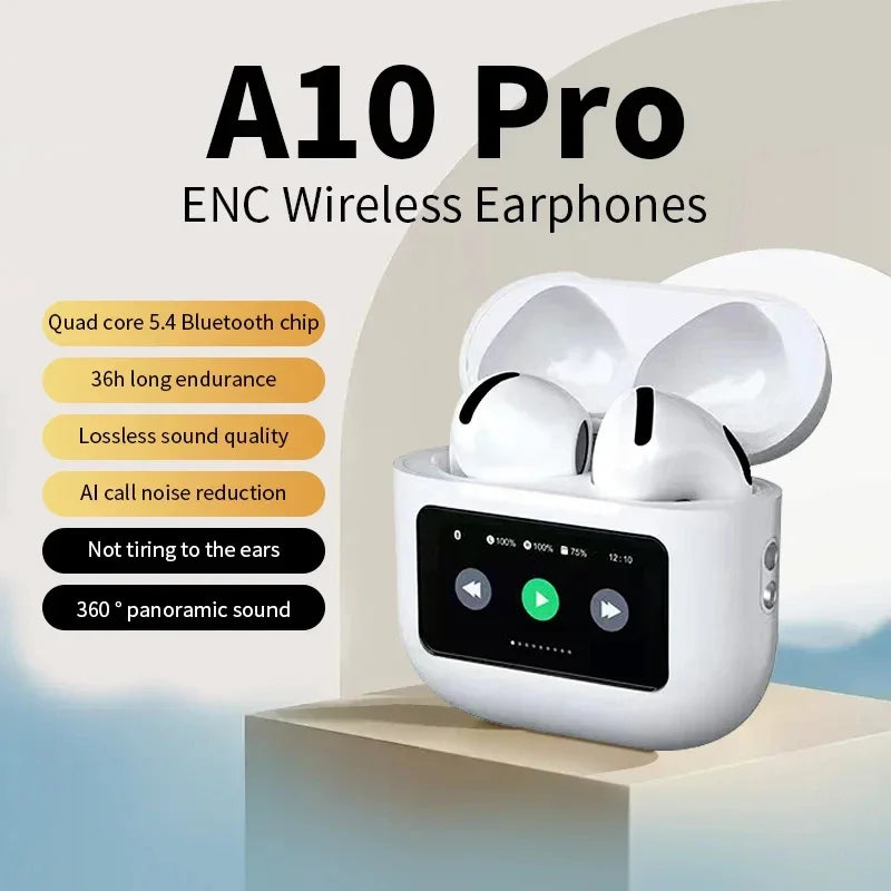 Vexaroa A10 Pro ANC Bluetooth 5.3 Earphones Touch Screen — product image
