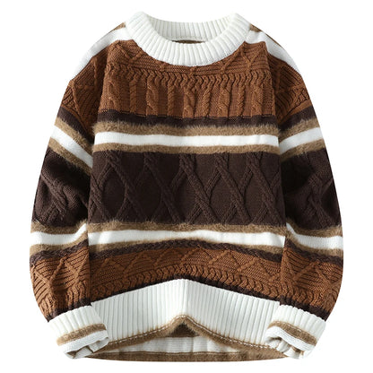 Vexaroa Men's Thick Wool-Blend Pullover Sweater M–3XL