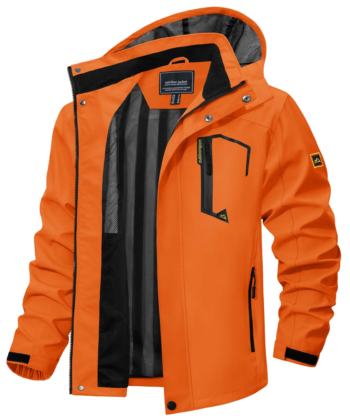 Vexaroa Men's Lightweight Mesh-Lined Rain Jacket