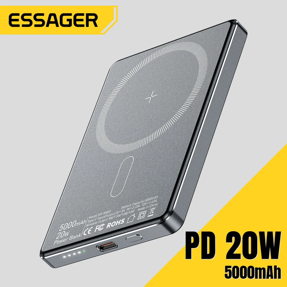 Vexaroa Essager 5000mAh 20W Magnetic Power Bank MagSafe — product image