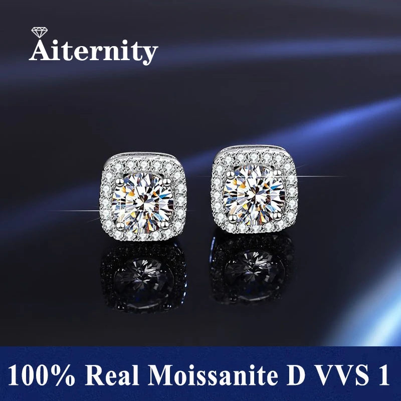 Vexaroa Moissanite-Style Silver Stud Earrings — Vexaroa product image 25