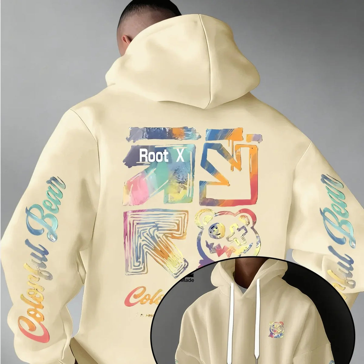 Vexaroa Rainbow Graffiti Bear Hoodie — product image 20