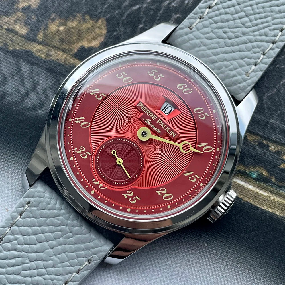 Vexaroa Jumping Hour Automatic Watch, 38mm Vintage Men's Date Dial