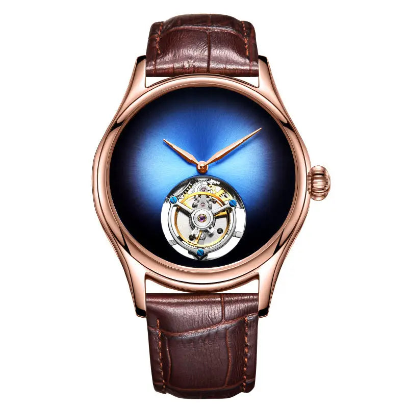 AESOP Top Brand Luxus-Uhr 100% authentisches Tourbillon Herrenuhrwerk mechanisch Saphirglas Skelettuhren für Herren