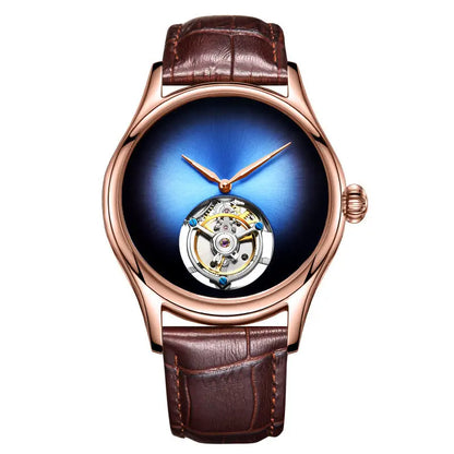 AESOP Top Brand Luxus-Uhr 100% authentisches Tourbillon Herrenuhrwerk mechanisch Saphirglas Skelettuhren für Herren