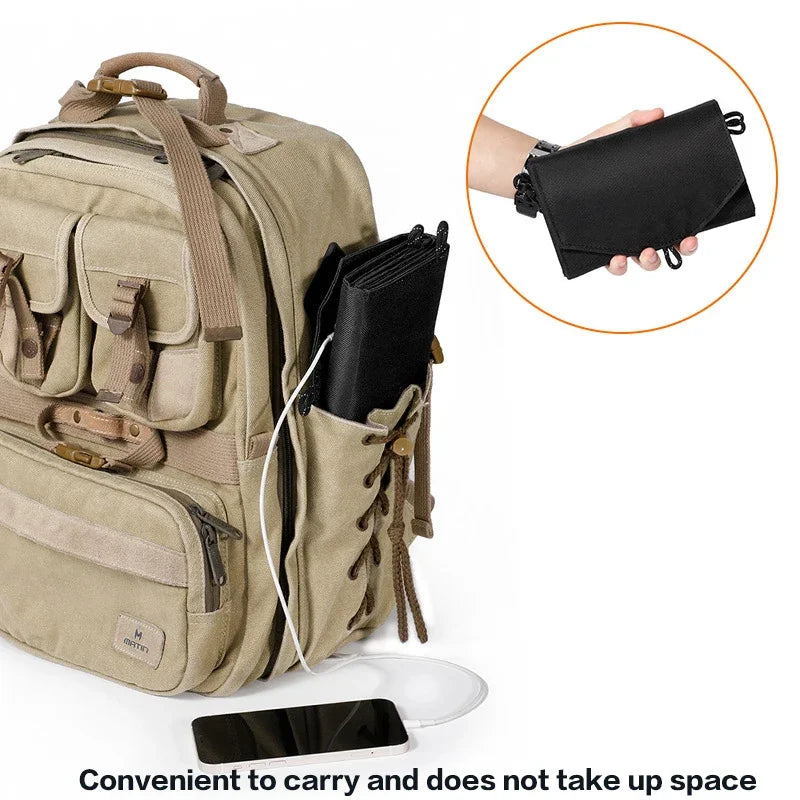 Vexaroa foldable 20W USB solar panel charger – product view 6