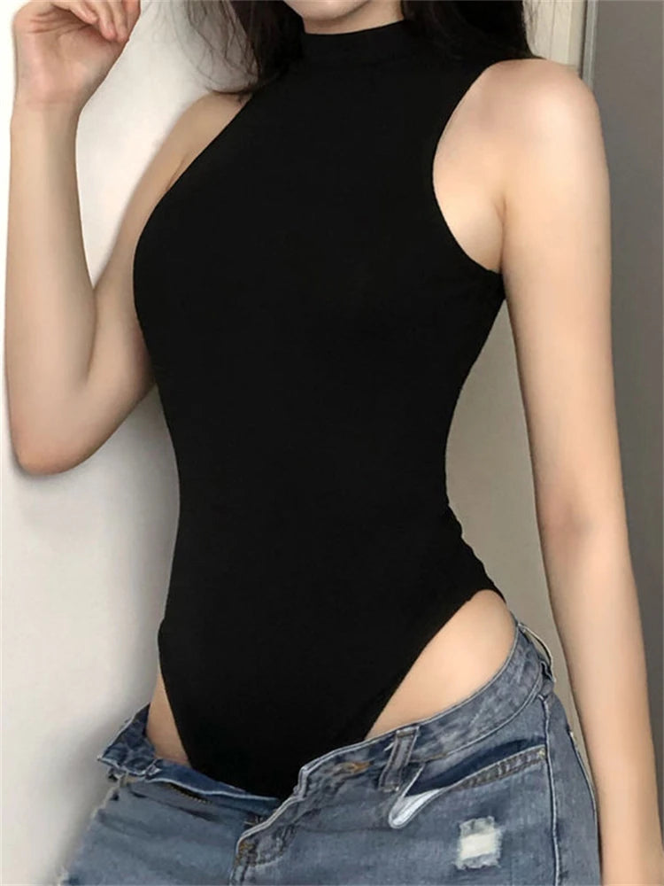 Vexaroa Gothic Sleeveless Bodycon Jumpsuit