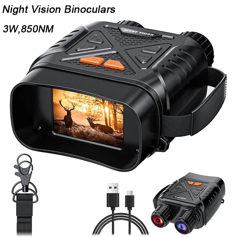 Vexaroa 1080P Night Vision Binoculars 10x 800m IR 2.8" Screen