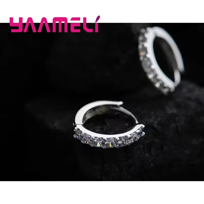 Vexaroa Crystal Rhinestone Hoop Earrings — Vexaroa product image 3