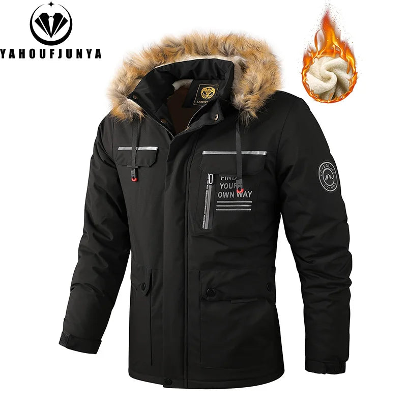 Vexaroa Men's Windproof Hooded Hiking Jacket