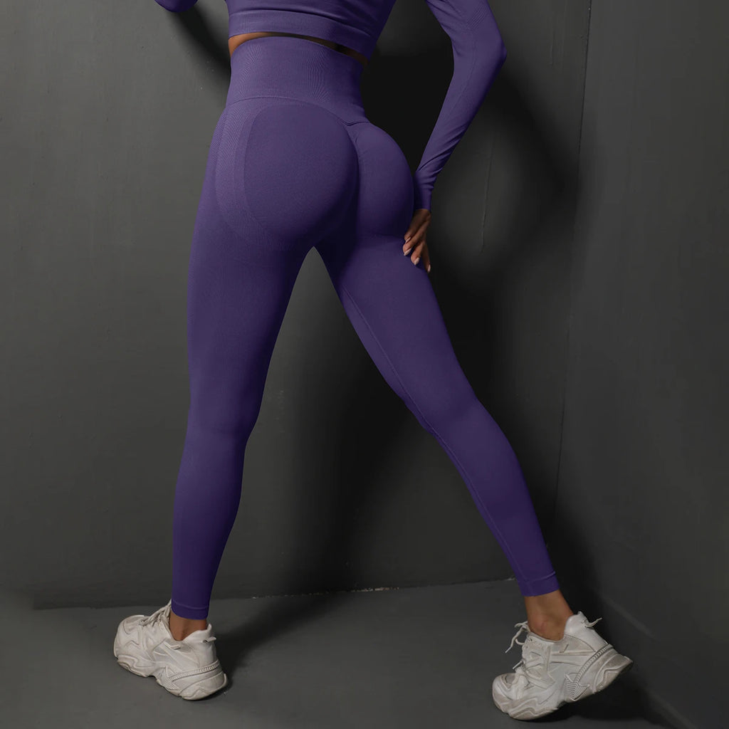 Vexaroa Seamless High Waist Booty Lift Yoga Leggings | Gym Wear