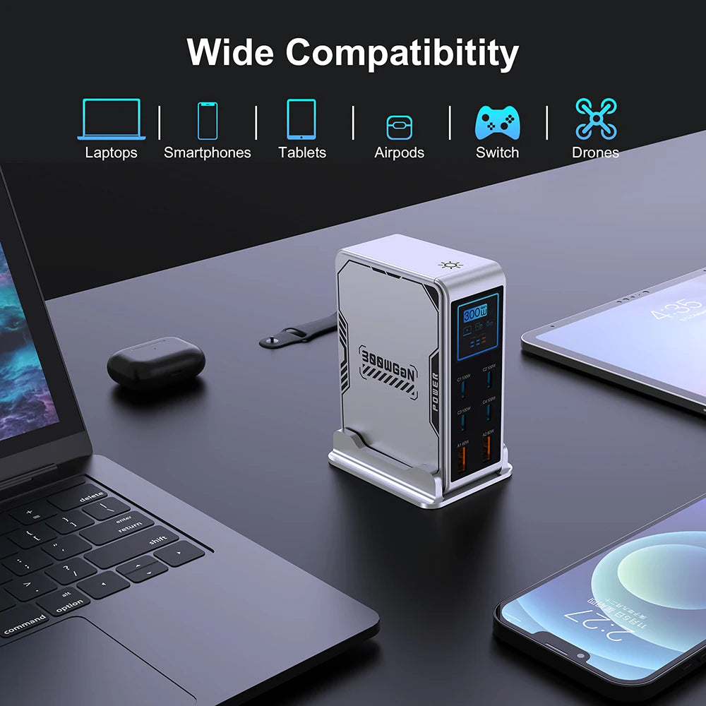 Vexaroa 300W GaN USB-C desktop charging station – product view 6