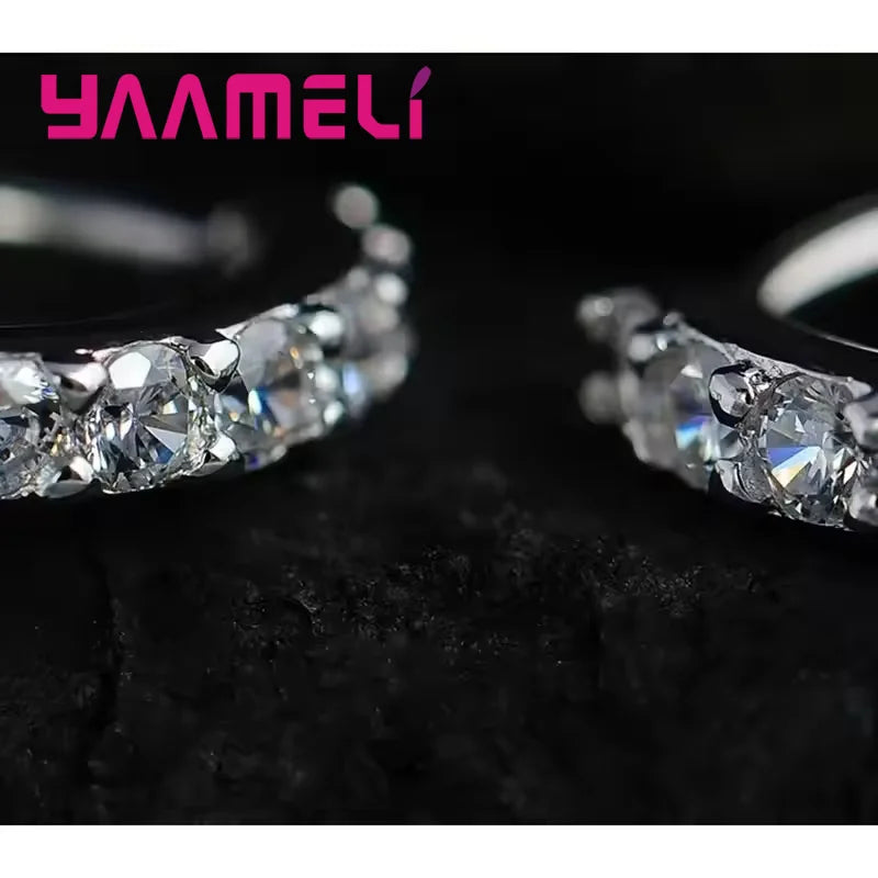 Vexaroa Crystal Rhinestone Hoop Earrings — Vexaroa product image 4