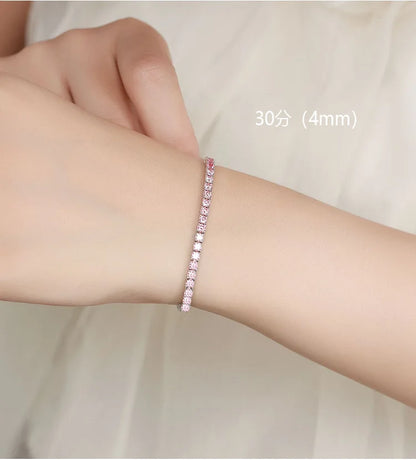 Vexaroa PT950 Platinum Gradient Moissanite Bracelet | Vexaroa