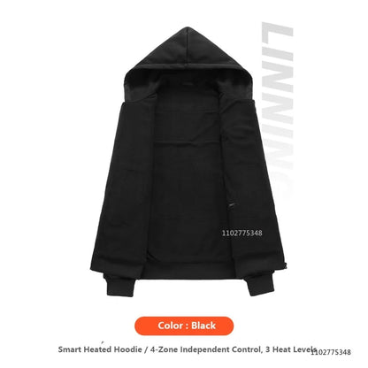 Vexaroa 38-Zone USB Heated Hoodie Jacket – Men & Women Winter