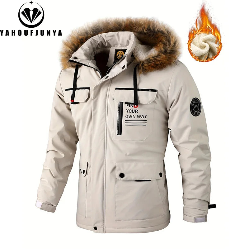 Vexaroa Men's Windproof Hooded Hiking Jacket