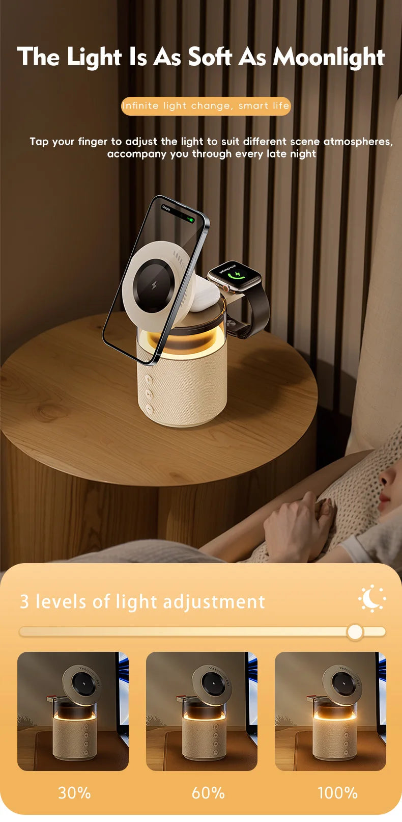 Vexaroa 5-in-1 magnetic wireless charging station — product image 4