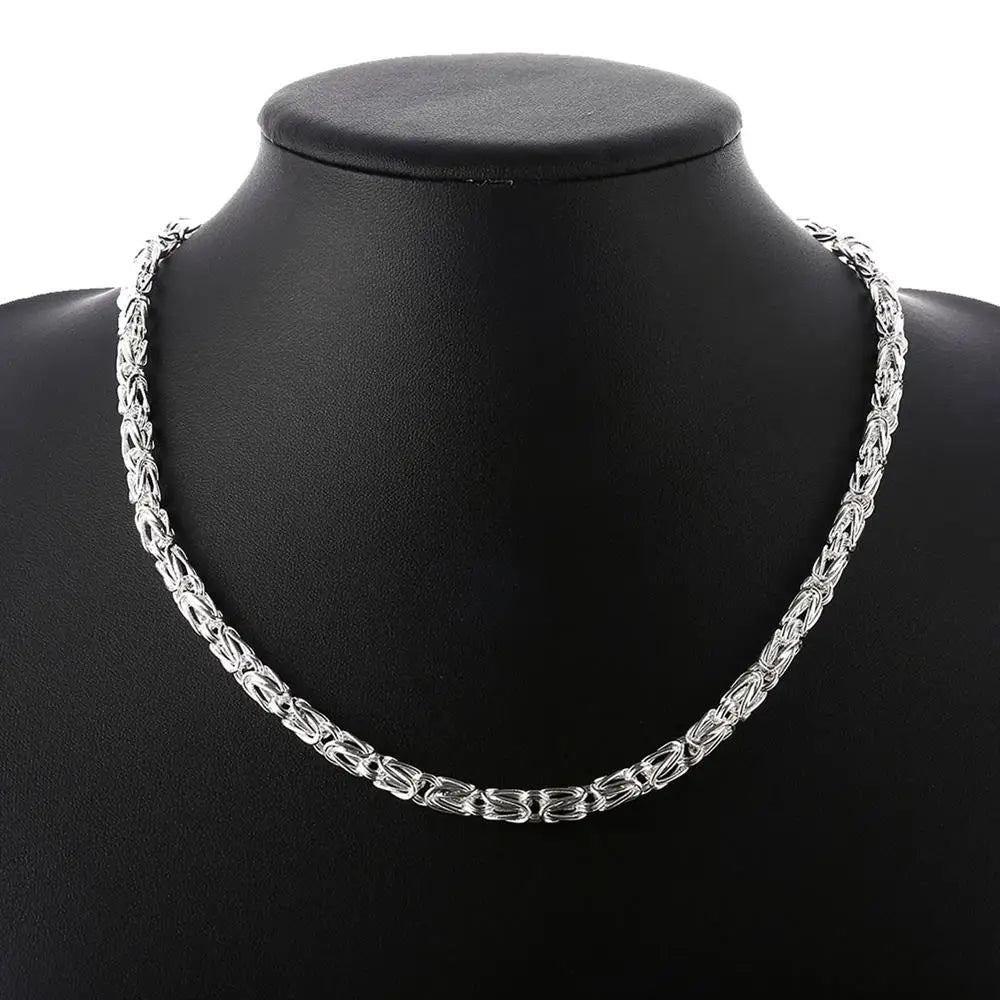 Vexaroa 925 Silver Retro Men's Necklace product photo, view 3