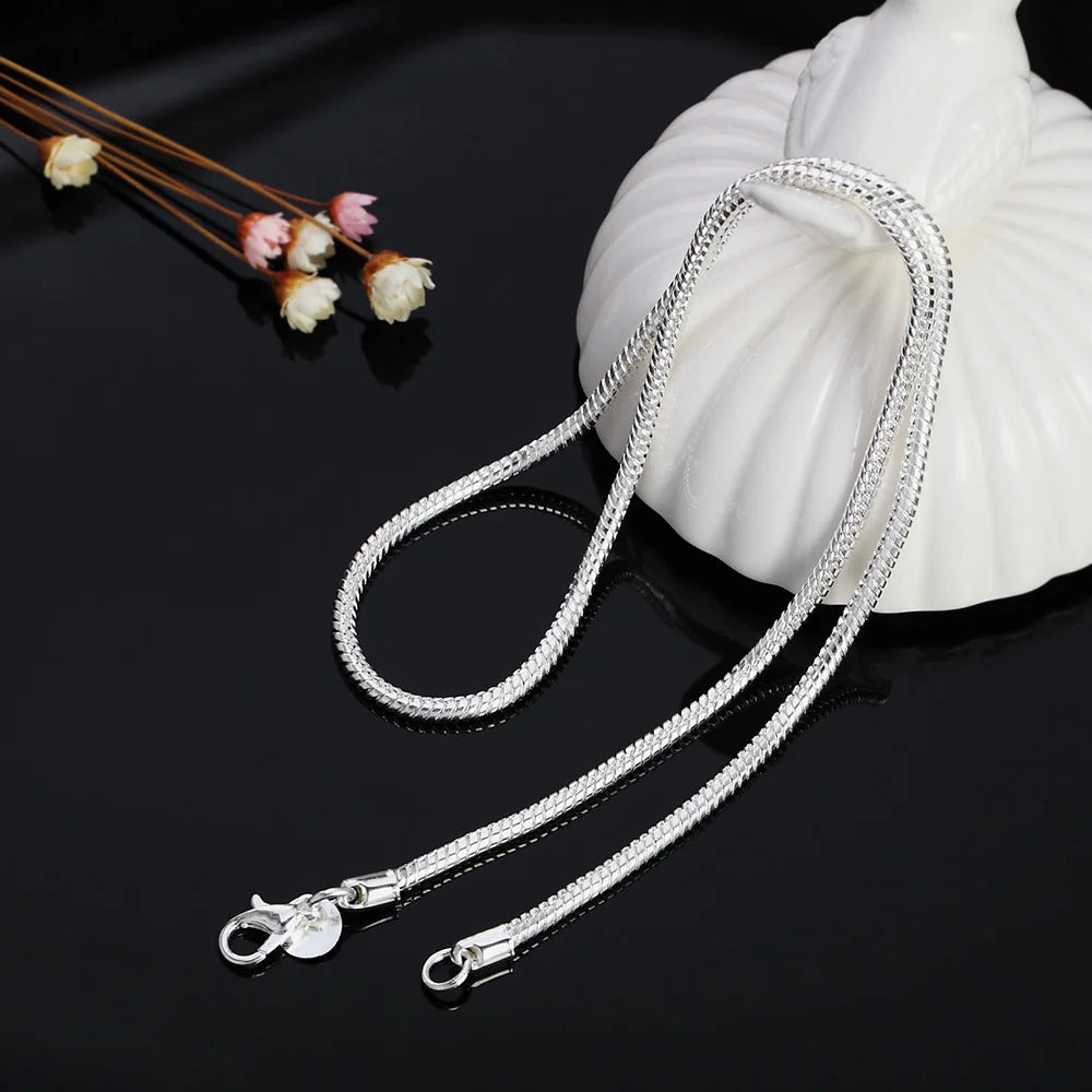 Vexaroa 925 sterling silver snake chain necklace - product gallery image 4