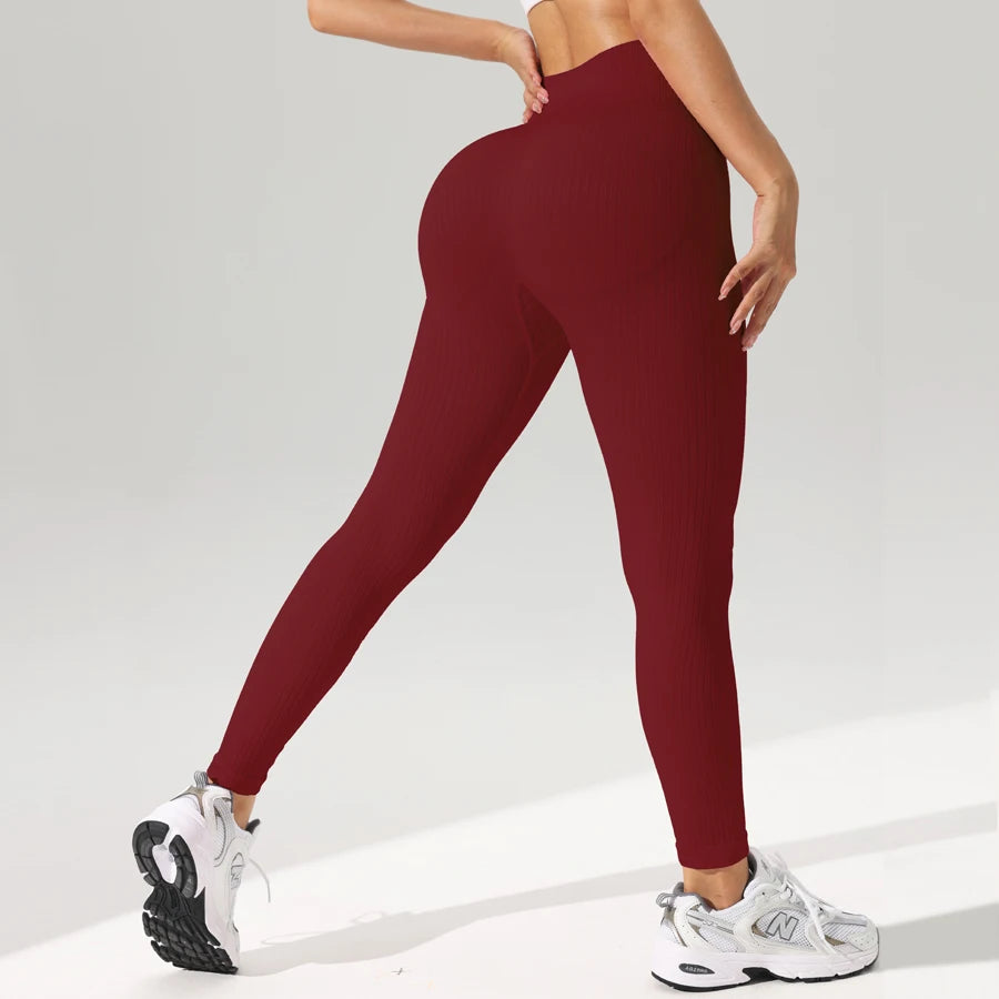 Vexaroa Seamless Tummy Control Yoga Leggings Gym Pants