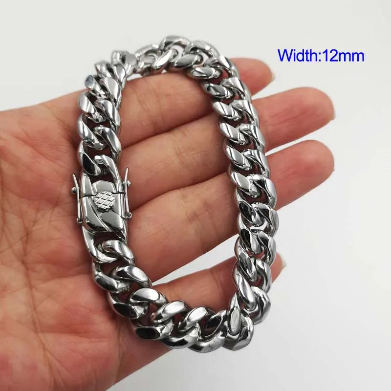 Vexaroa Stainless Steel Miami Cuban Chain Bracelet — Vexaroa product image 29