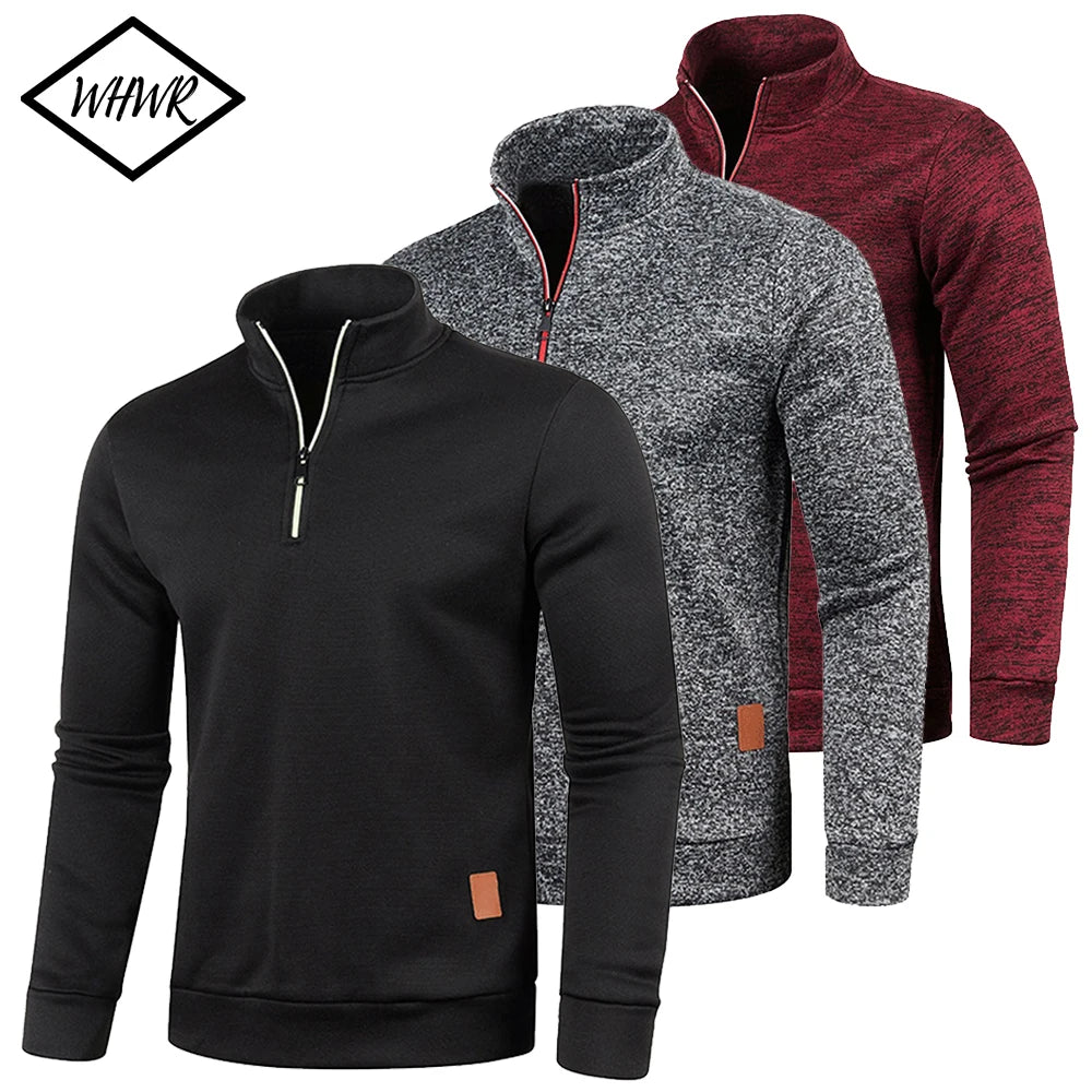 Vexaroa Men's Half-Zip Mock-Neck Sweatshirt — product image 1