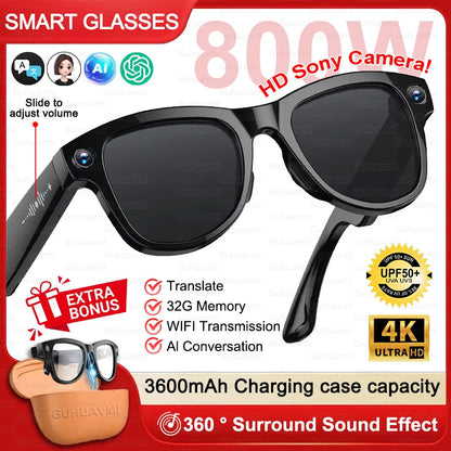 M02 Ultra AI Smart Glasses with 1080P Camera | Vexaroa