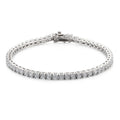 Colored Tennis Bracelet, Moissanite or Zircon, 925 Silver | Vexaroa.
