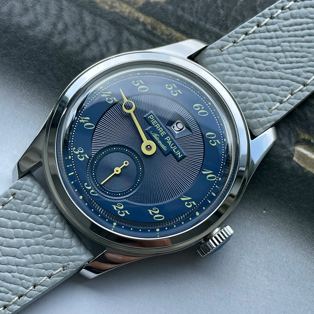Vexaroa Jumping Hour Automatic Watch, 38mm Vintage Men's Date Dial