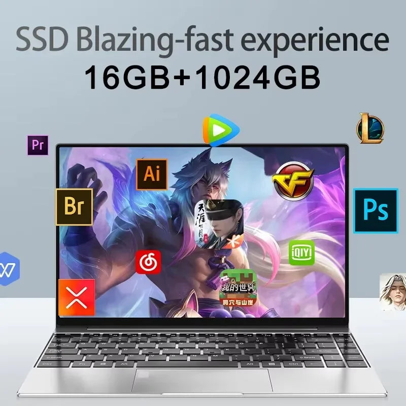 Vexaroa 14.1 Ultra Slim Intel i9 Laptop Windows 11 product image 4
