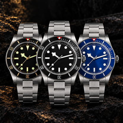 San Martin 40mm BB58 Retro Luxury Diver Watch Automatic Mechanical Watches For Men Sapphire Luminous 20Bar Reloj SN0008