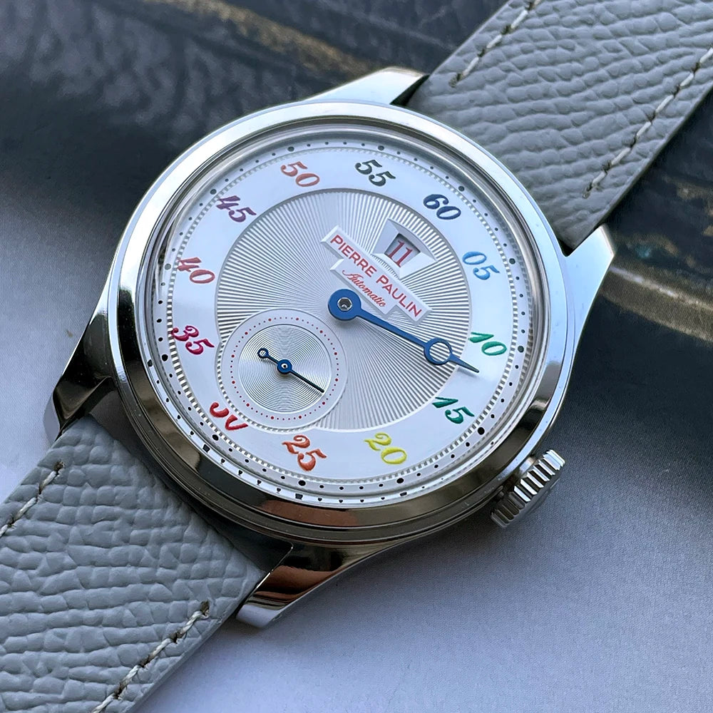 Vexaroa Jumping Hour Automatic Watch, 38mm Vintage Men's Date Dial