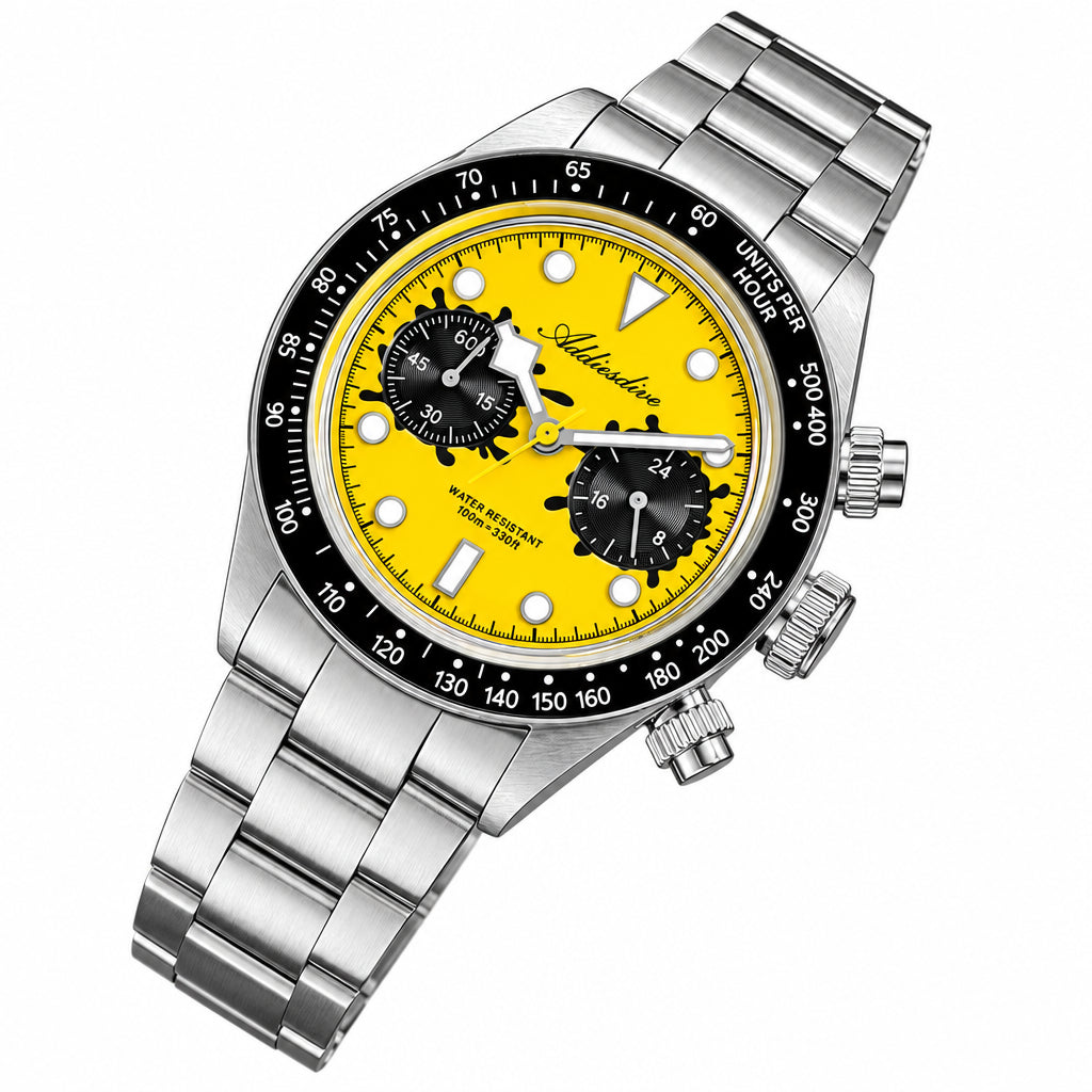 Vexaroa K1 Quartz Watch Bubble Mirror Ceramic Bezel 100M