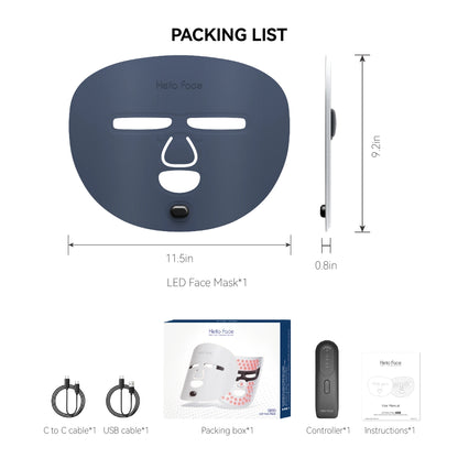 Vexaroa Wireless Red Light & Near-Infrared LED Facial Mask