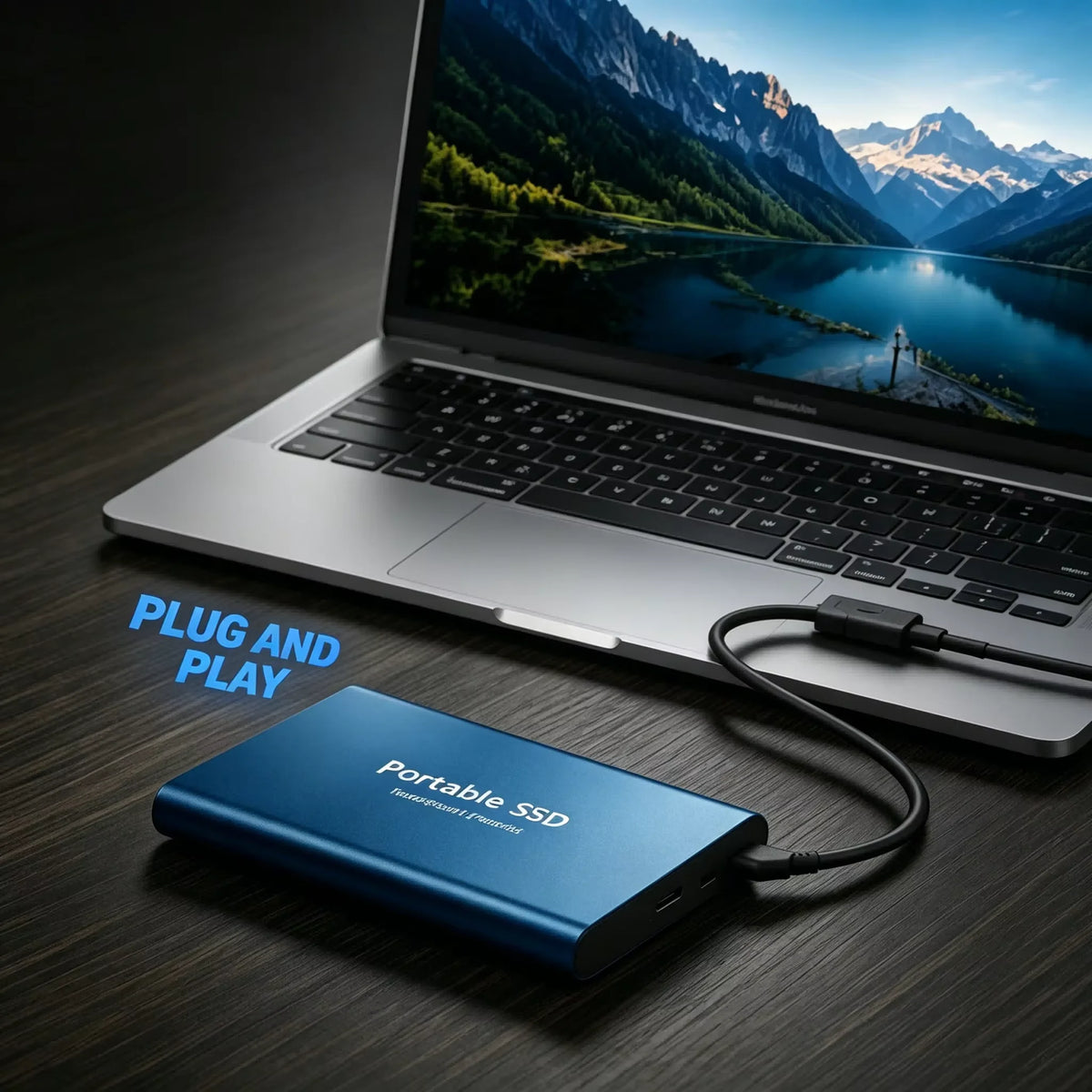 Vexaroa 1TB Portable SSD USB 3.0 Type-C – Plug & Play Drive