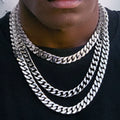Vexaroa 316L stainless steel Cuban link necklace