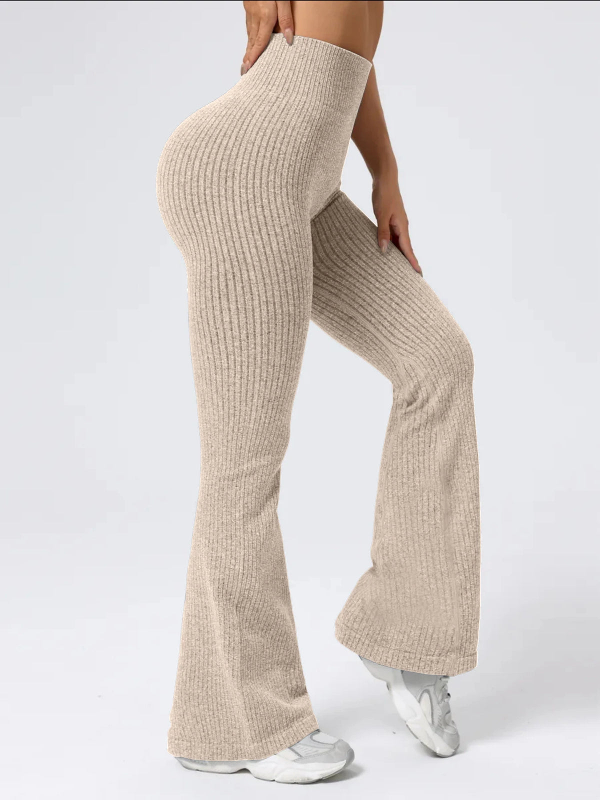 Vexaroa Women's High Waist Bell Bottom Flare Pants Sporty Fit